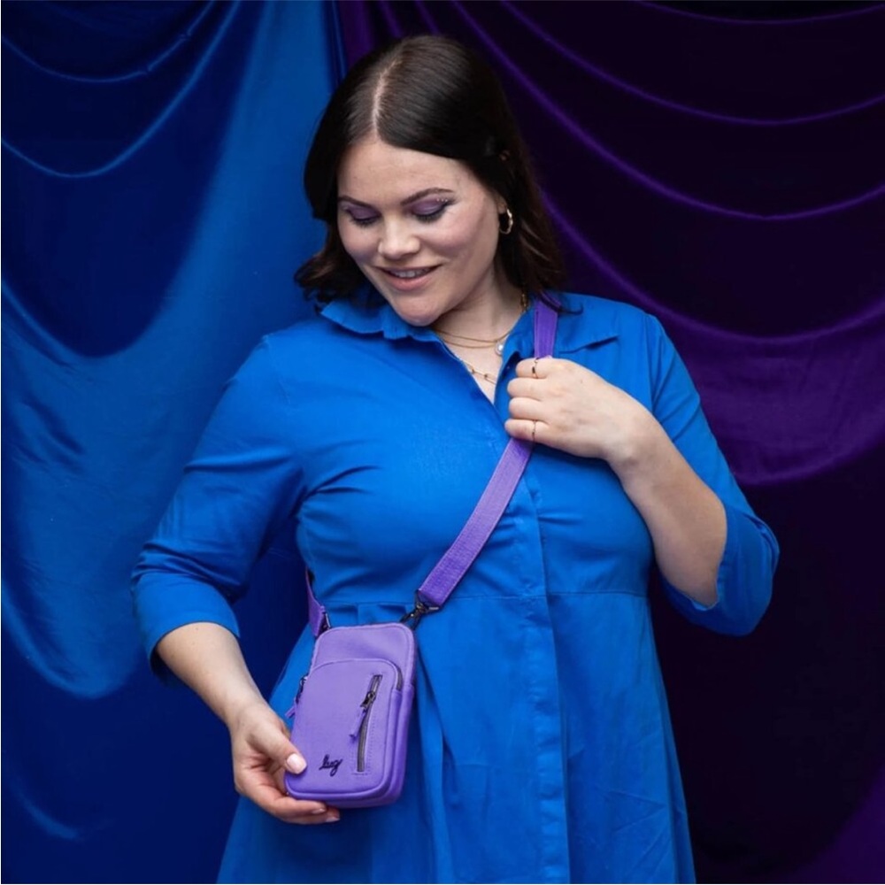 lug Pitter Patter Matte Luxe (ML) Crossbody/Belt Bag NWT Amethyst Stripe - Picture 8 of 8